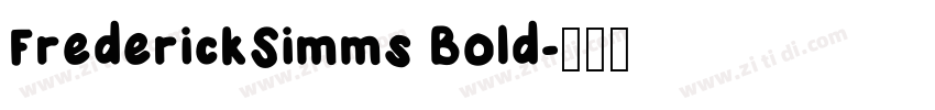 FrederickSimms Bold字体转换